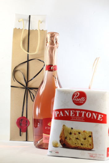 Μοσχάτο Ροζέ Αφρώδες Με Panettone 