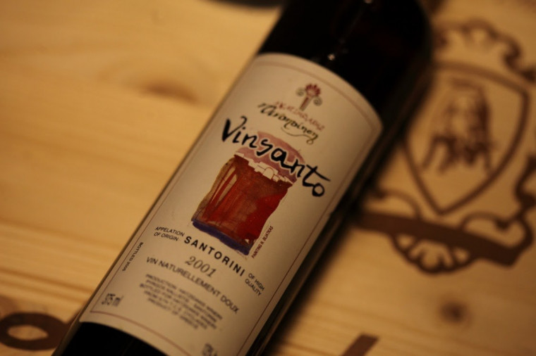 "Παλιές χρονιές” Vinsanto ΧΑΤΖΗΔΑΚΗ  - Santorini - 2001