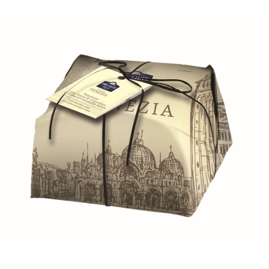 VENEZIA-Panettone with Salted Caramel cream and choco drops 750g