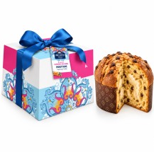Sicilian style Panettone choco chips and nougat cream 500g gift box